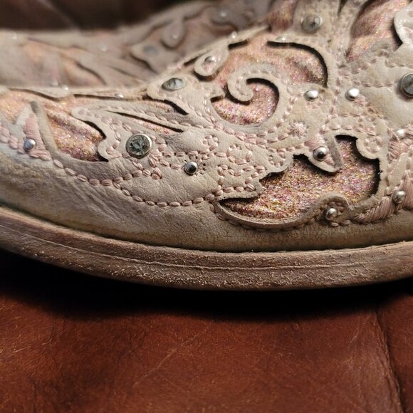 CORRAL LADIES HANDCRAFTED COWBOY BOOTS SIZE 7.5M (81811) - Picture 6 of 16